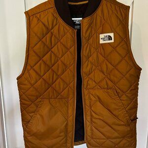 Mens North Face Yellowish-brown vest